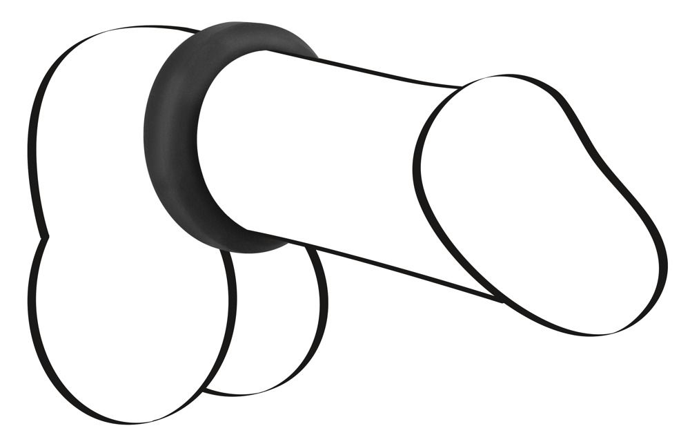 Эрекционное кольцо Velvets Cock Ring, 3.2 см (черный)