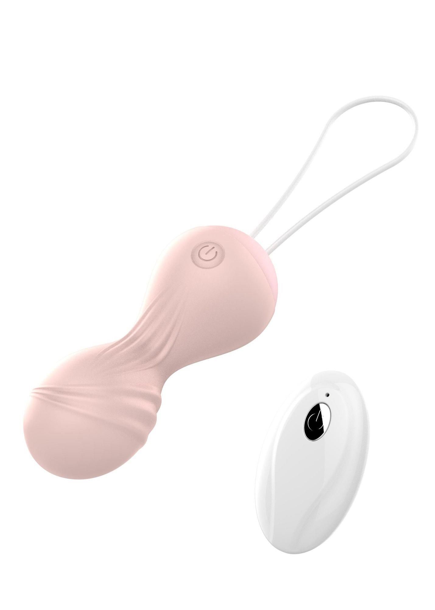 Вагінальні кульки Boss Remote Control Tighten, 8 см (світло-рожевий)