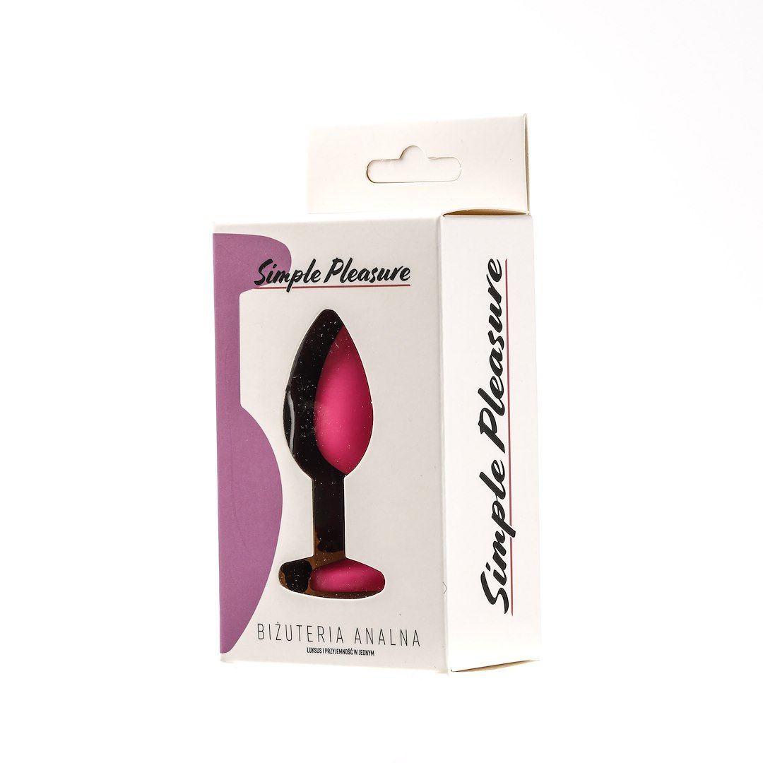 Simply Pleasure Kryształ - Korek analny z kryształkiem, Niebieski, 7 cm, S