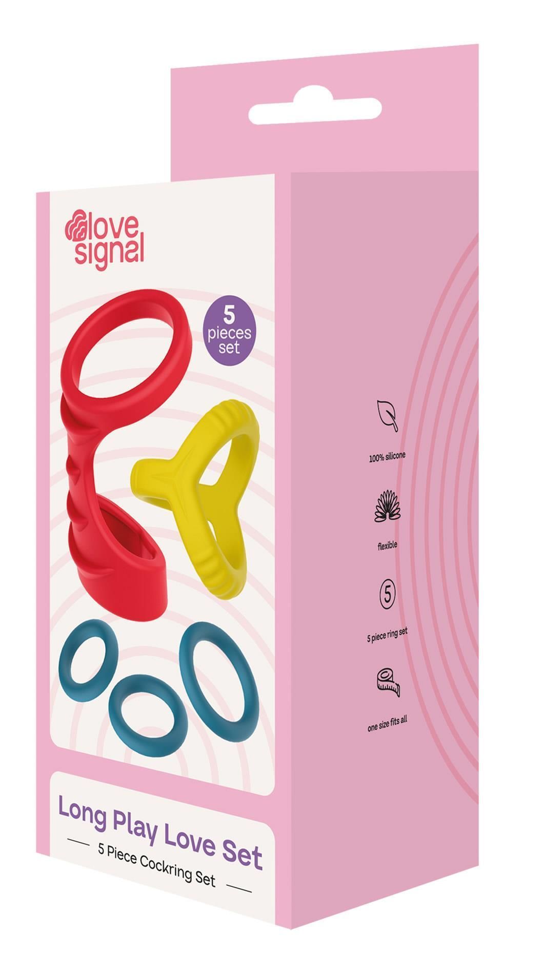 Набор эрекционных колец Dream Toys Long Play Love (мульти)