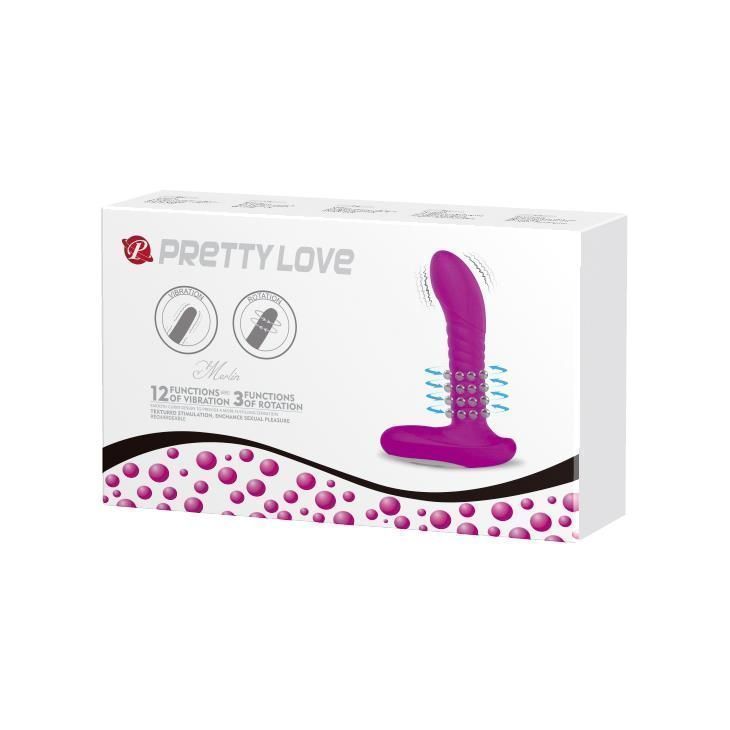 Стимулятор простати Pretty Love Merlin, 15,9 см (фіолетовий)
