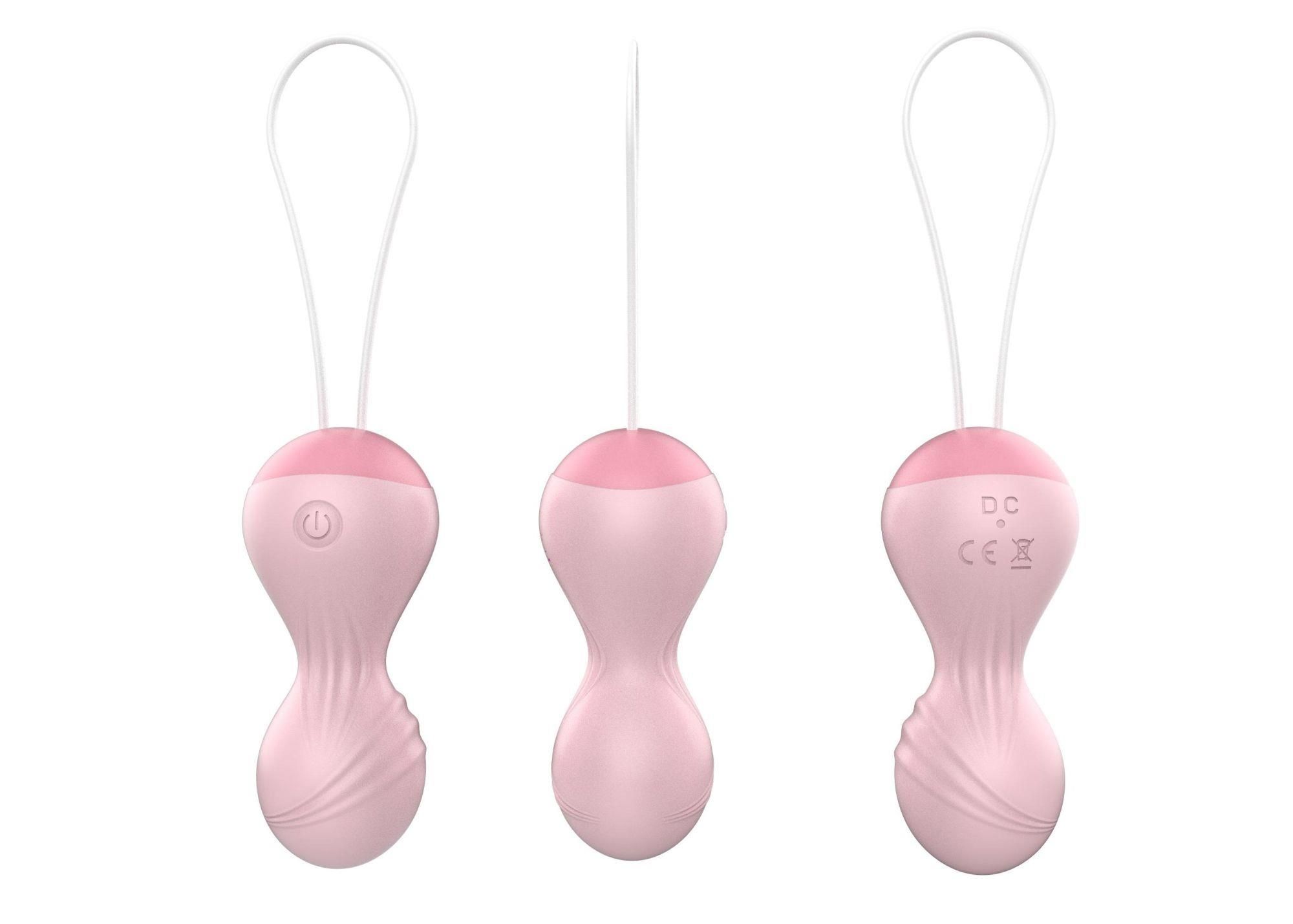 Вагинальные шарики Boss Remote Control Tighten, 8 см (светло-розовый)