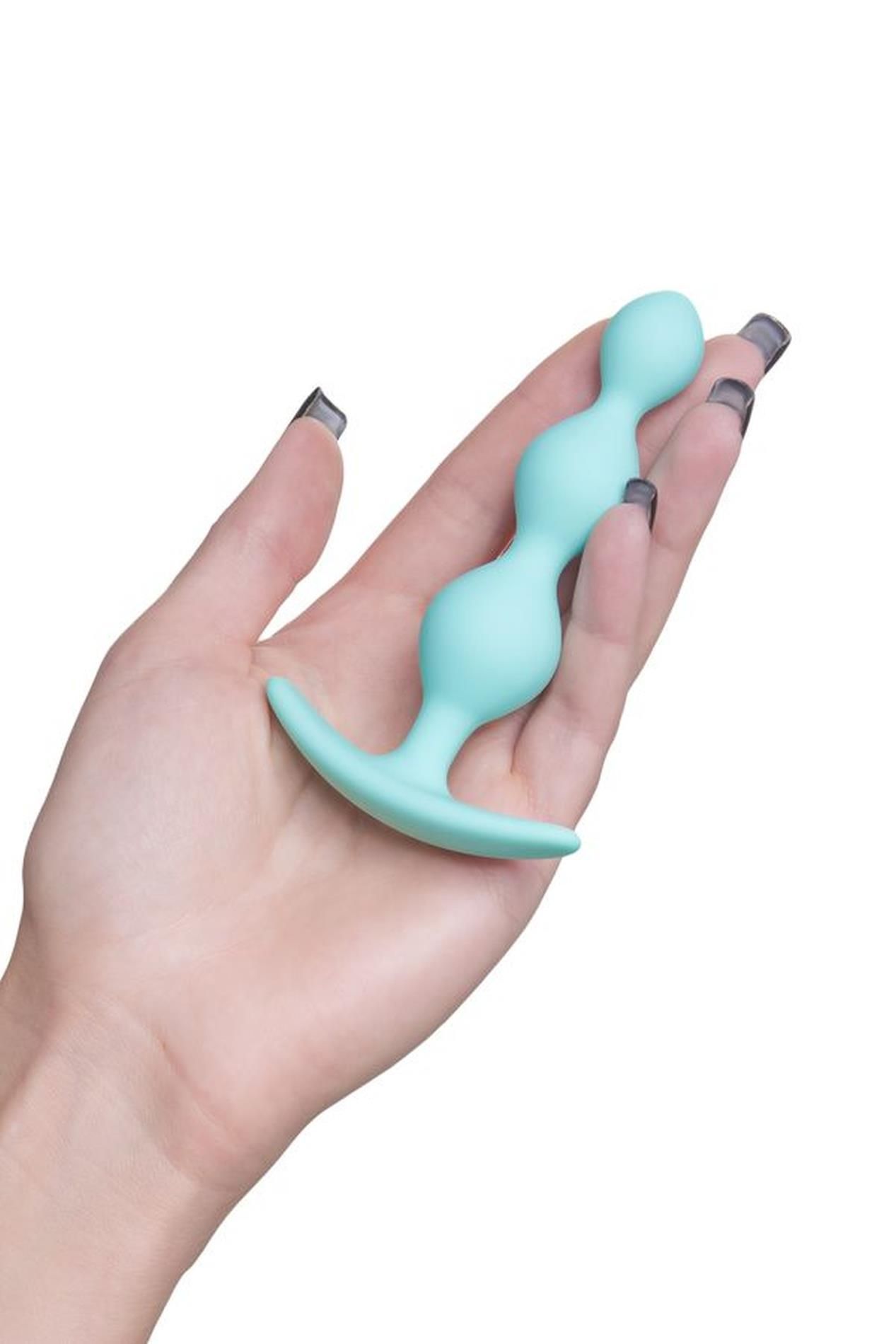 Korek analny ToDo by Toyfa Anal plug Triple, 10,5 cm (turkus)