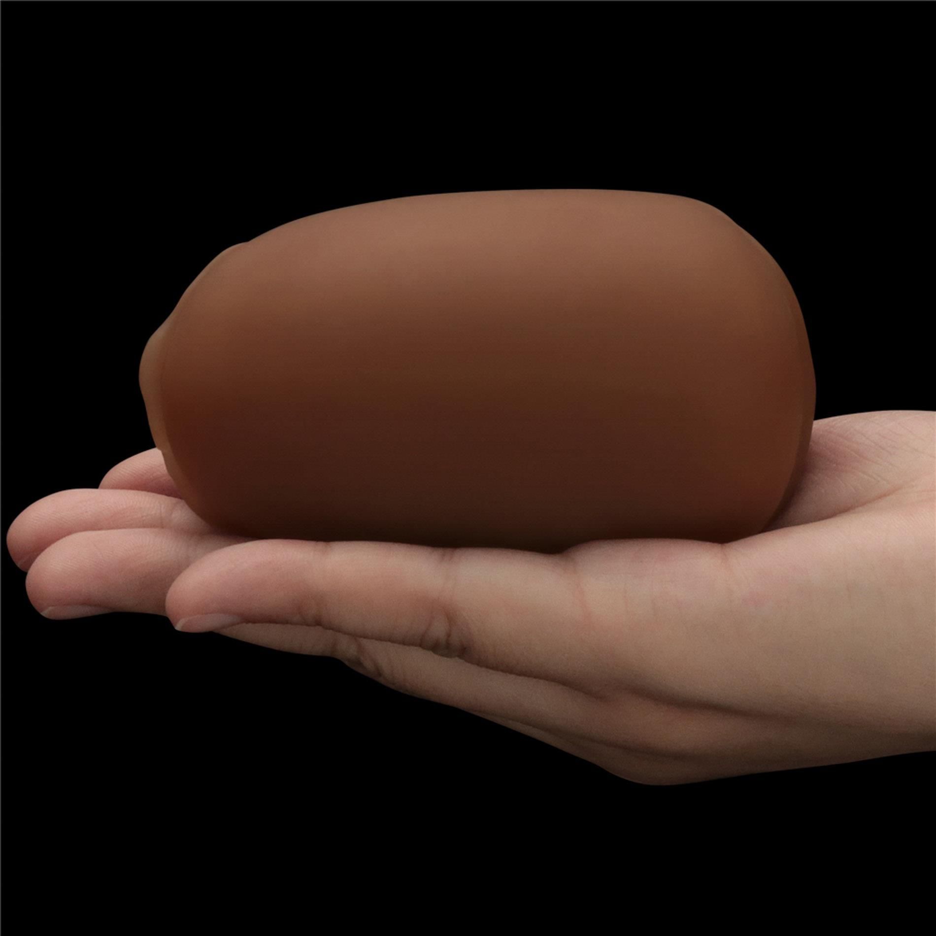 Masturbator podwójny Lovetoy Ass and Vagina (brązowy)