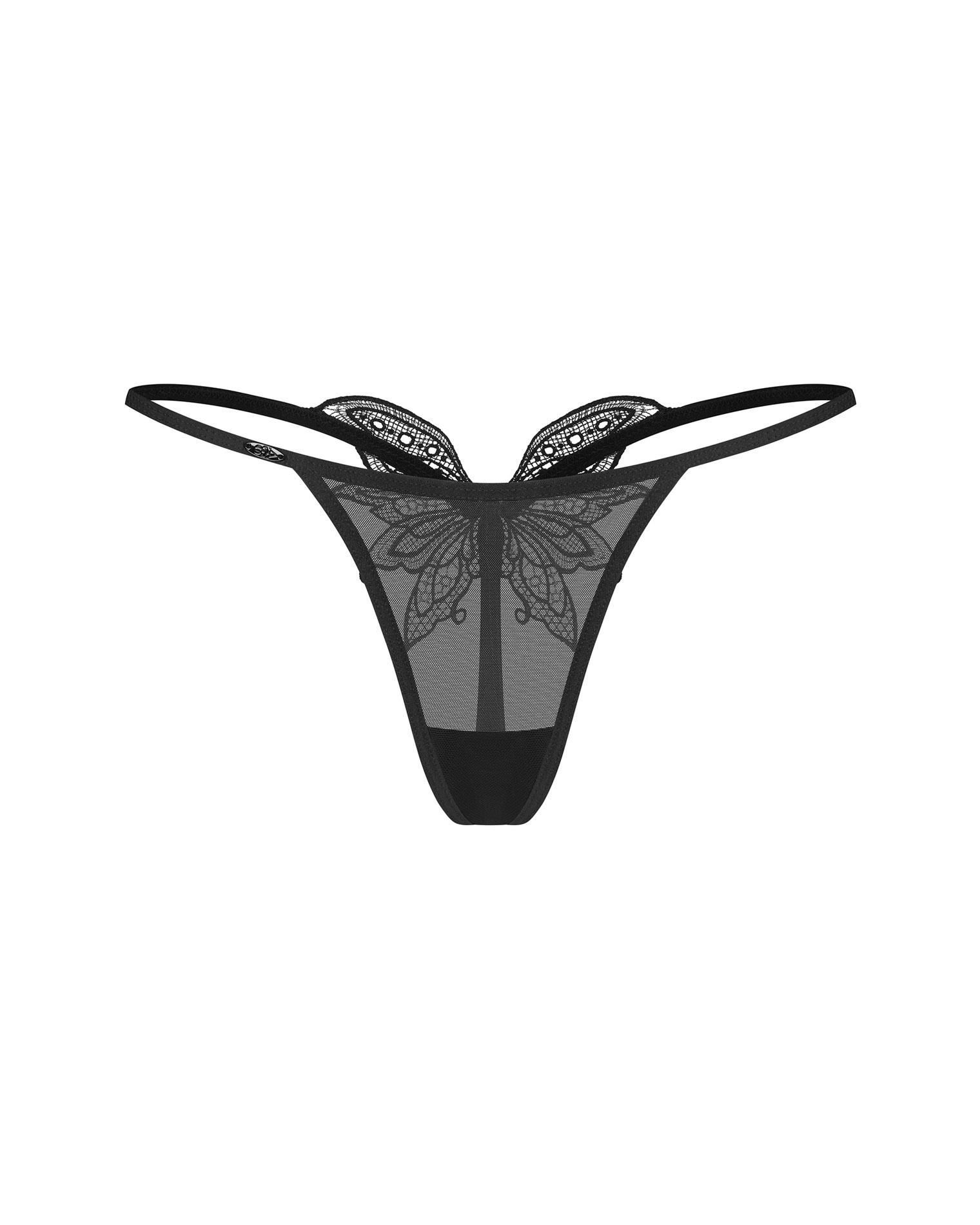 Стринги Obsessive Veyane, 2XL/3XL (черный)