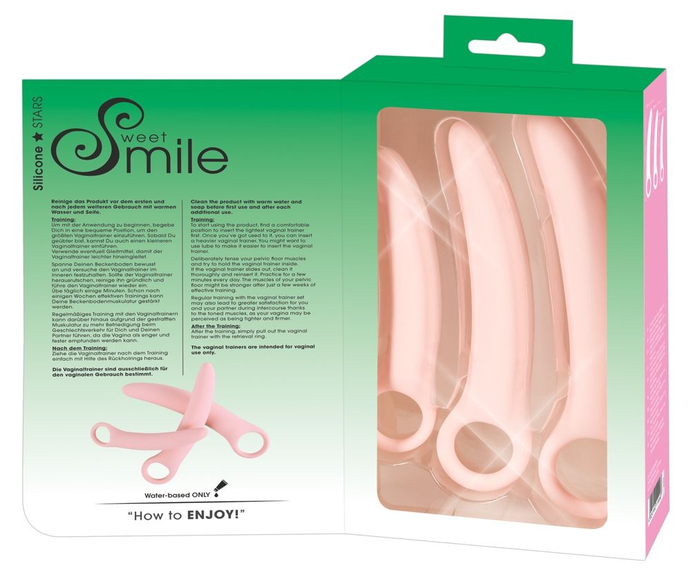 Набор фаллоимитаторов Sweet Smile Vaginal Trainers, 3 шт (розовый)