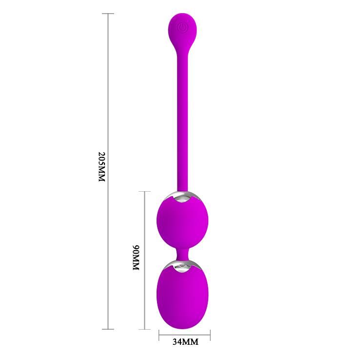 Вагінальні кульки Pretty Love Werner Kegel Ball, 20.5 см (фіолетовий)