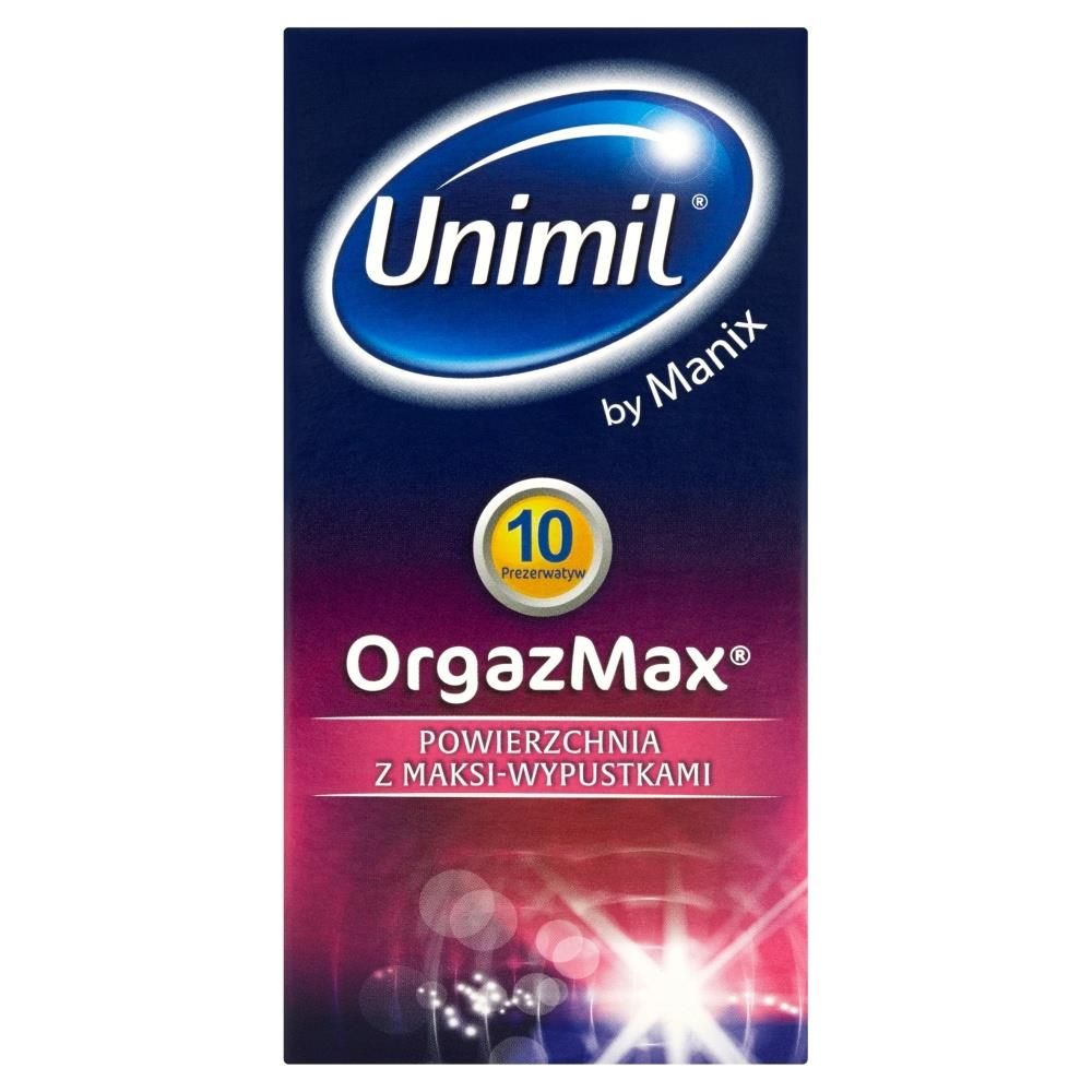 Prezerwatywy Unimil Orgazmax prążkowane, 10 szt