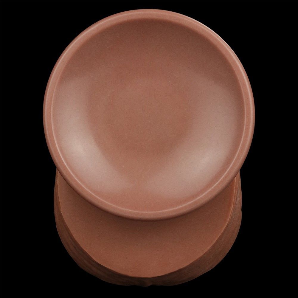 Dildo LoveToy Sliding-Skin Dual Layer Dong King Sized, 31 cm (brązowy)