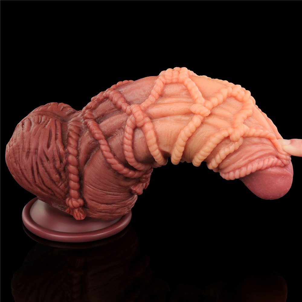 Фаллоимитатор Dual-Layered 9.5'' Silicone Nature Cock, 24 см (коричневый)