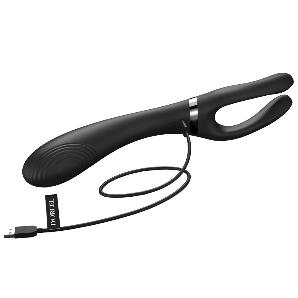 Гнучкий універсальний вібратор Dorcel Infinite Joy, 28,2 см (чорний)