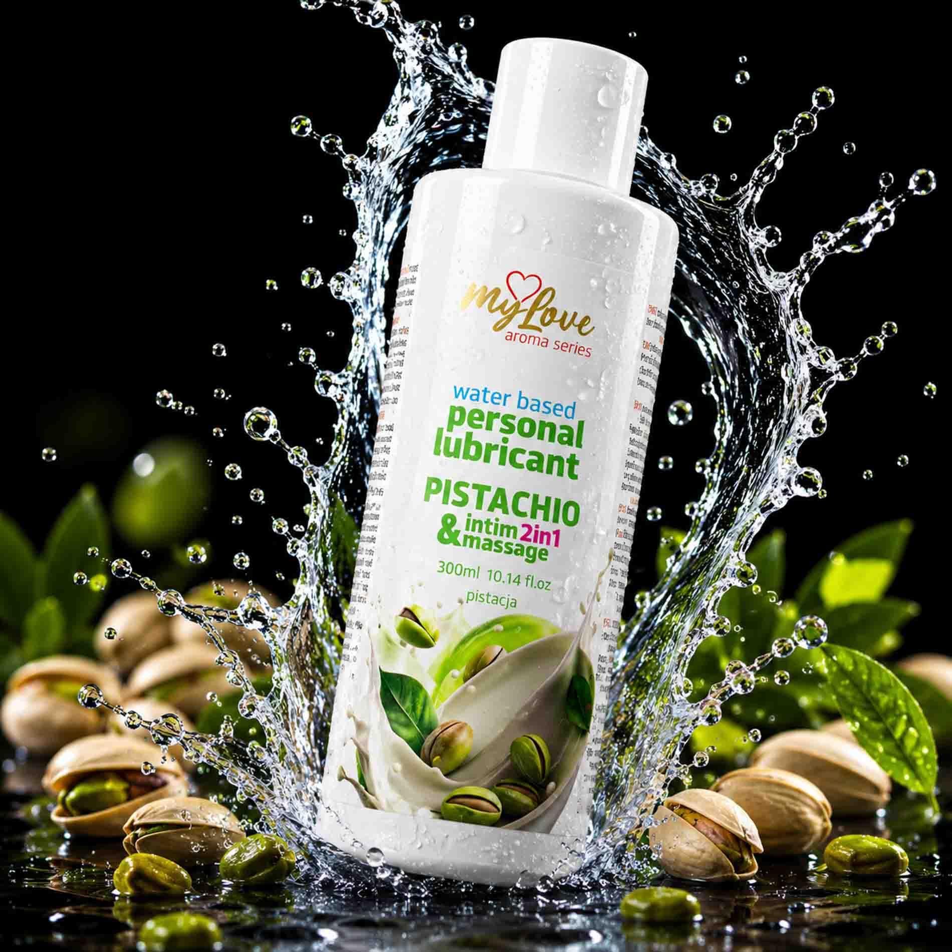 Lubrykant MyLove Aroma Series Intim&Massage 2in1 Pistachio, 300 ml