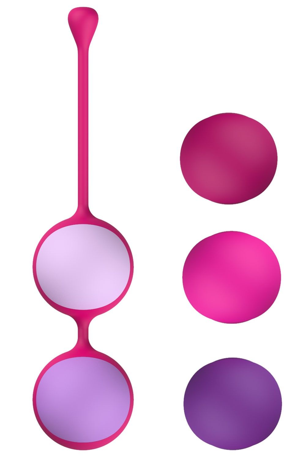 Вагинальные шарики Liebe Pleasure Toys Kewos, 14 см (фиолетовый)