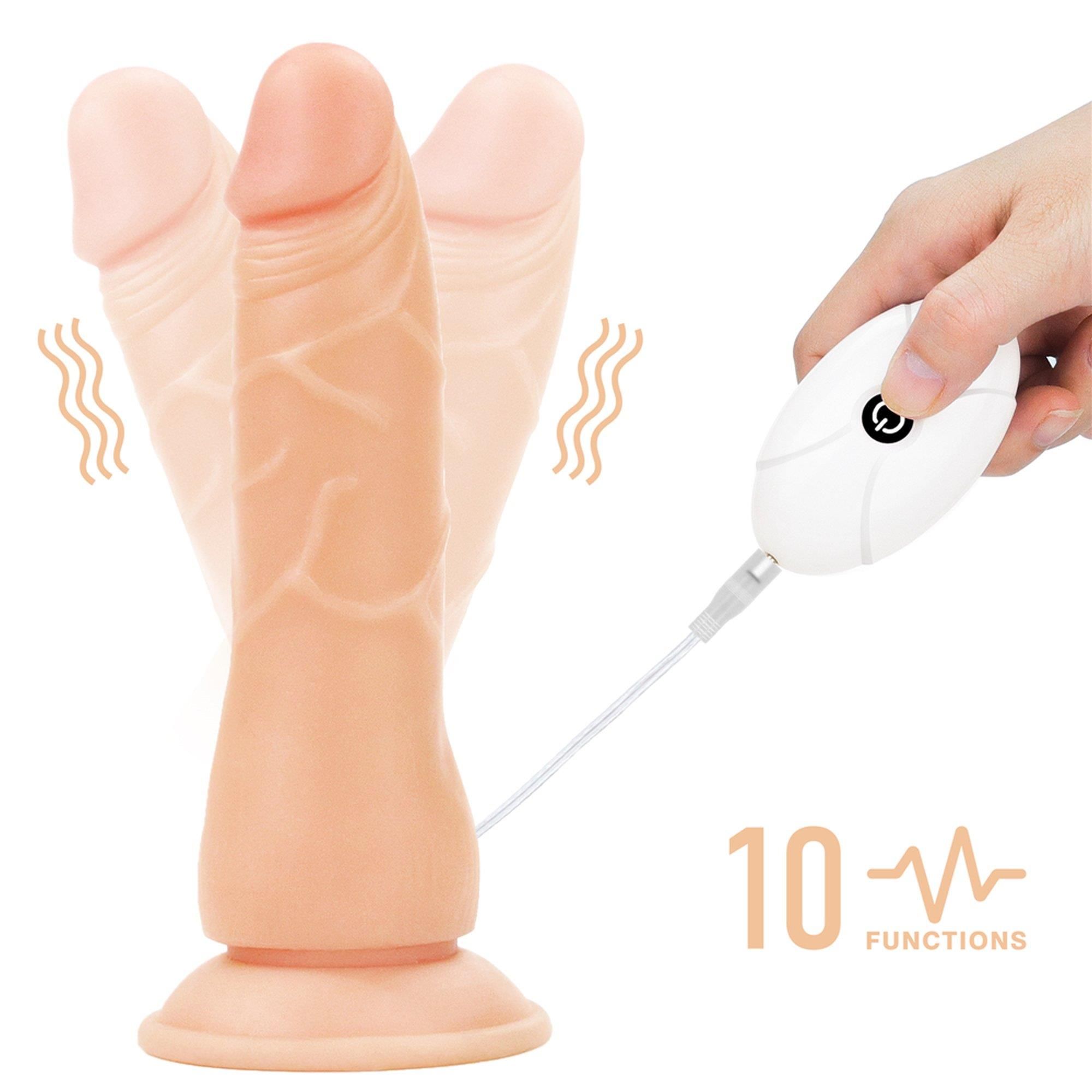 Страпон LoveToy Easy Strapon Set 7.5'', 19 см (телесный)