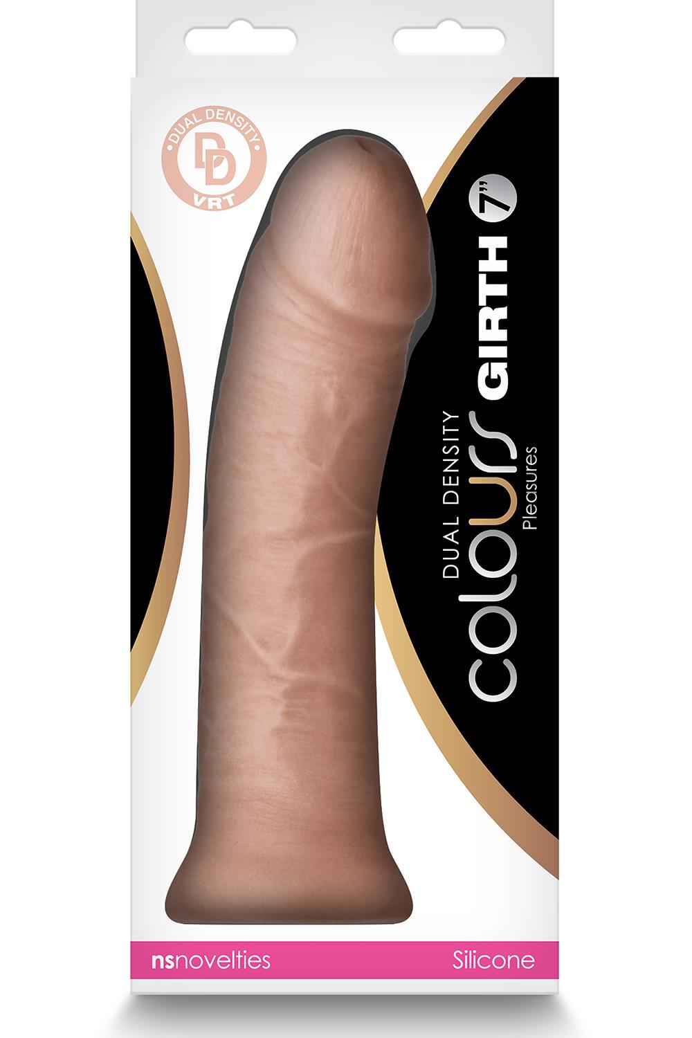 Dildo Colours Dual Density 7 Inch, 20.9 cm (w kolorze cielistym)
