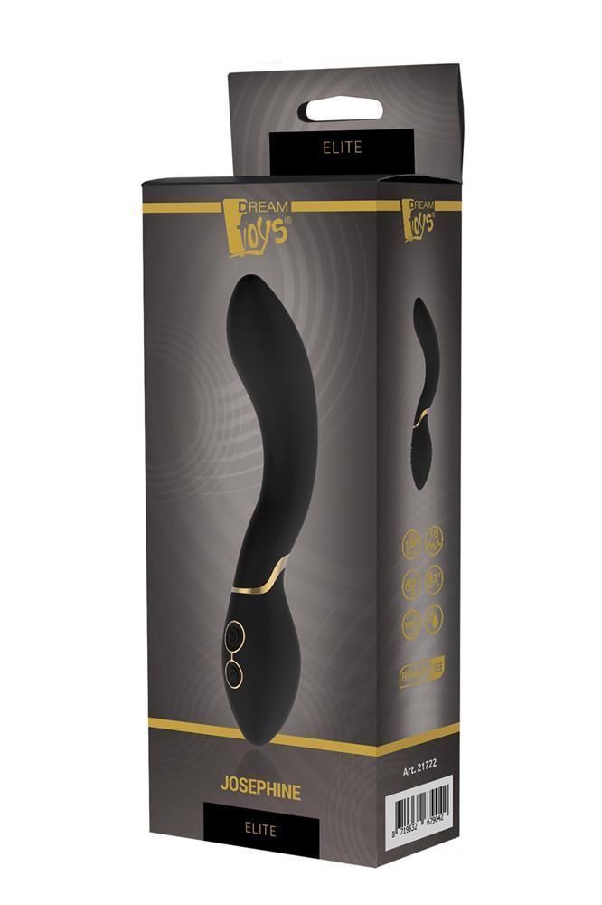 Вибратор для точки G Dream Toys Elite Josephine Luxxe, 20 см (черный)