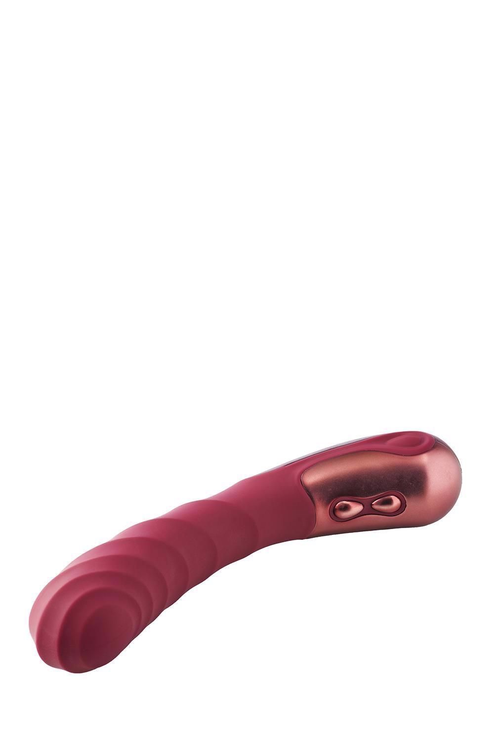 Вибратор Dinky Single Vibrator Jaimy D, 19,4 см (бордовый)