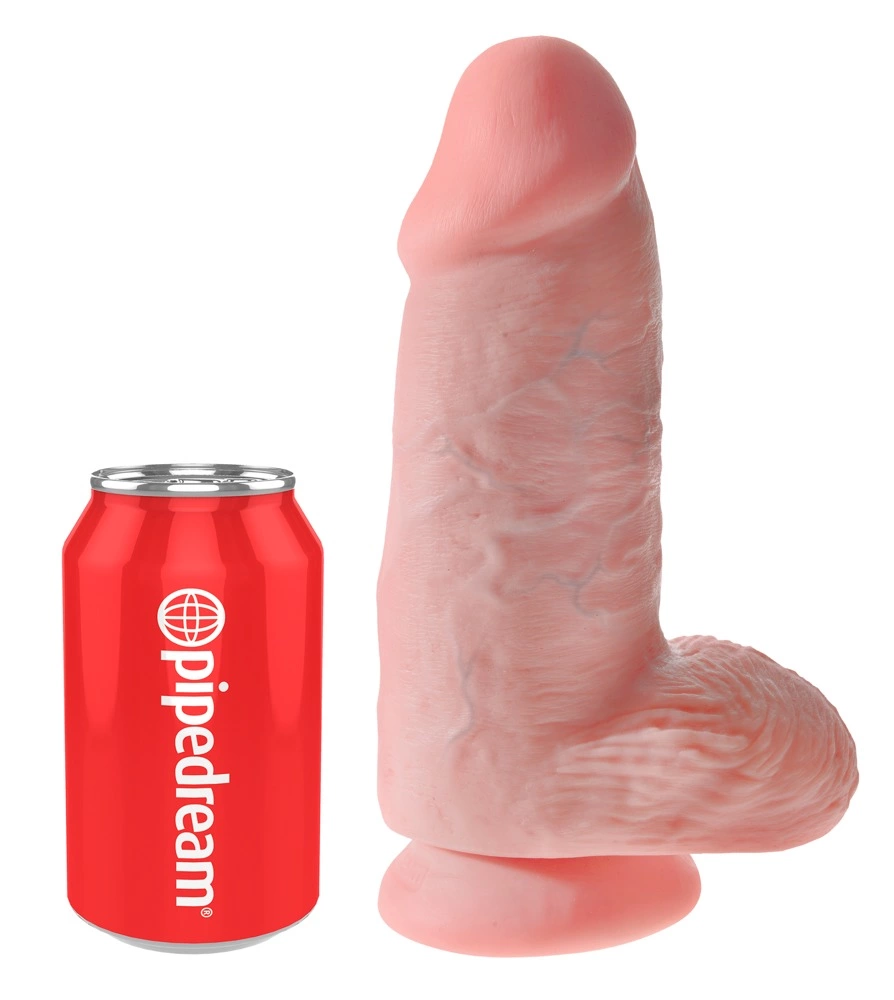 Фаллоимитатор King Cock Chubby Light, 24.5 см (телесный)