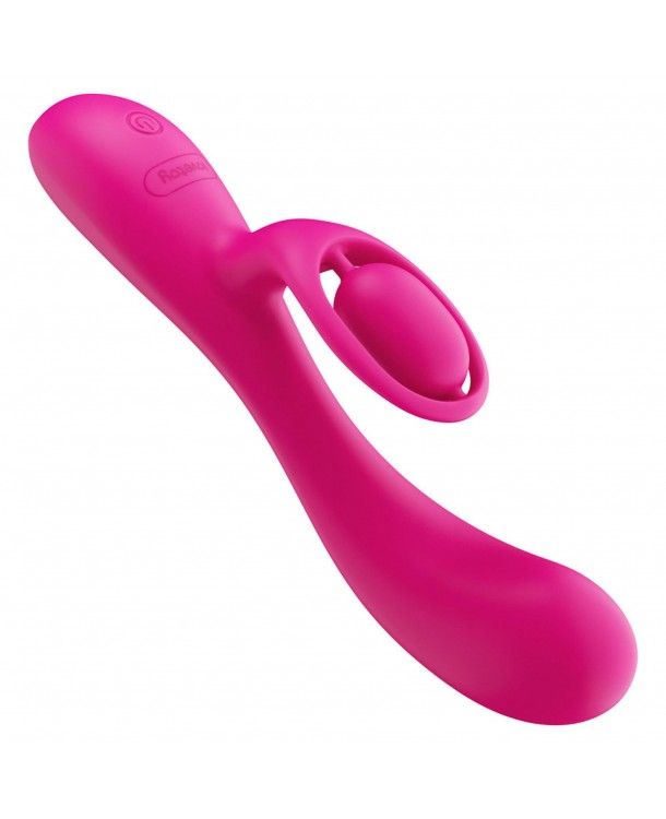 Wibrator królik Lovetoy L'Allure Swirl, 19.5 cm (różowy)