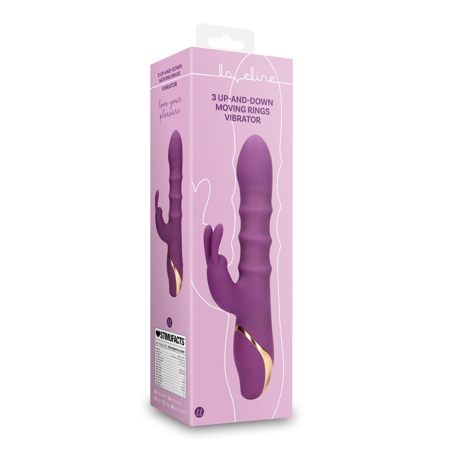 Вибратор-кролик Loveline Orchidee Purple, 24 см (фиолетовый)