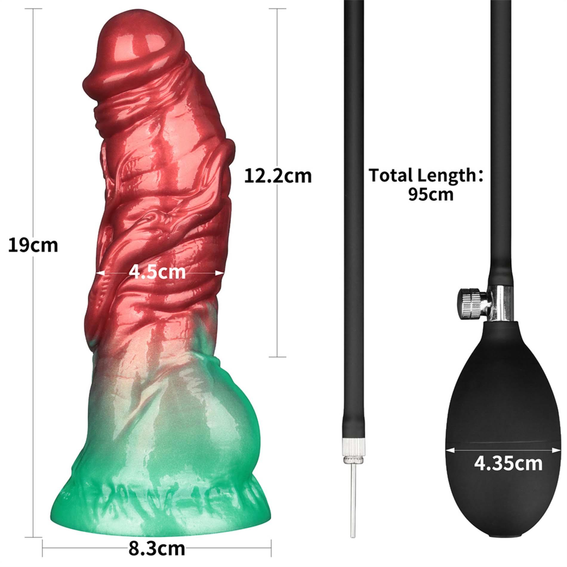 Фаллоимитатор Lovetoy Dual Density 7.5’’, 19 см (красный)