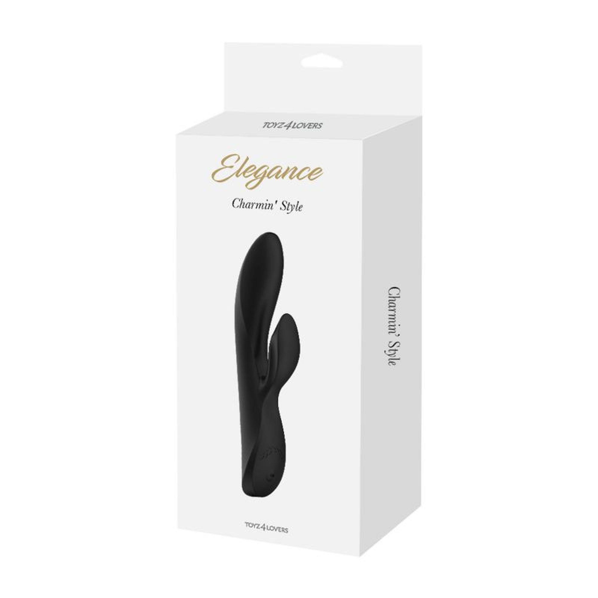 Вібратор-кролик Toyz4lovers Charmin Style, 20.3 см (чорний)