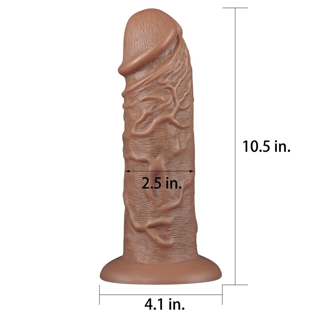 Фаллоимитатор LoveToy Realistic Chubby, 26,6 см (телесный)