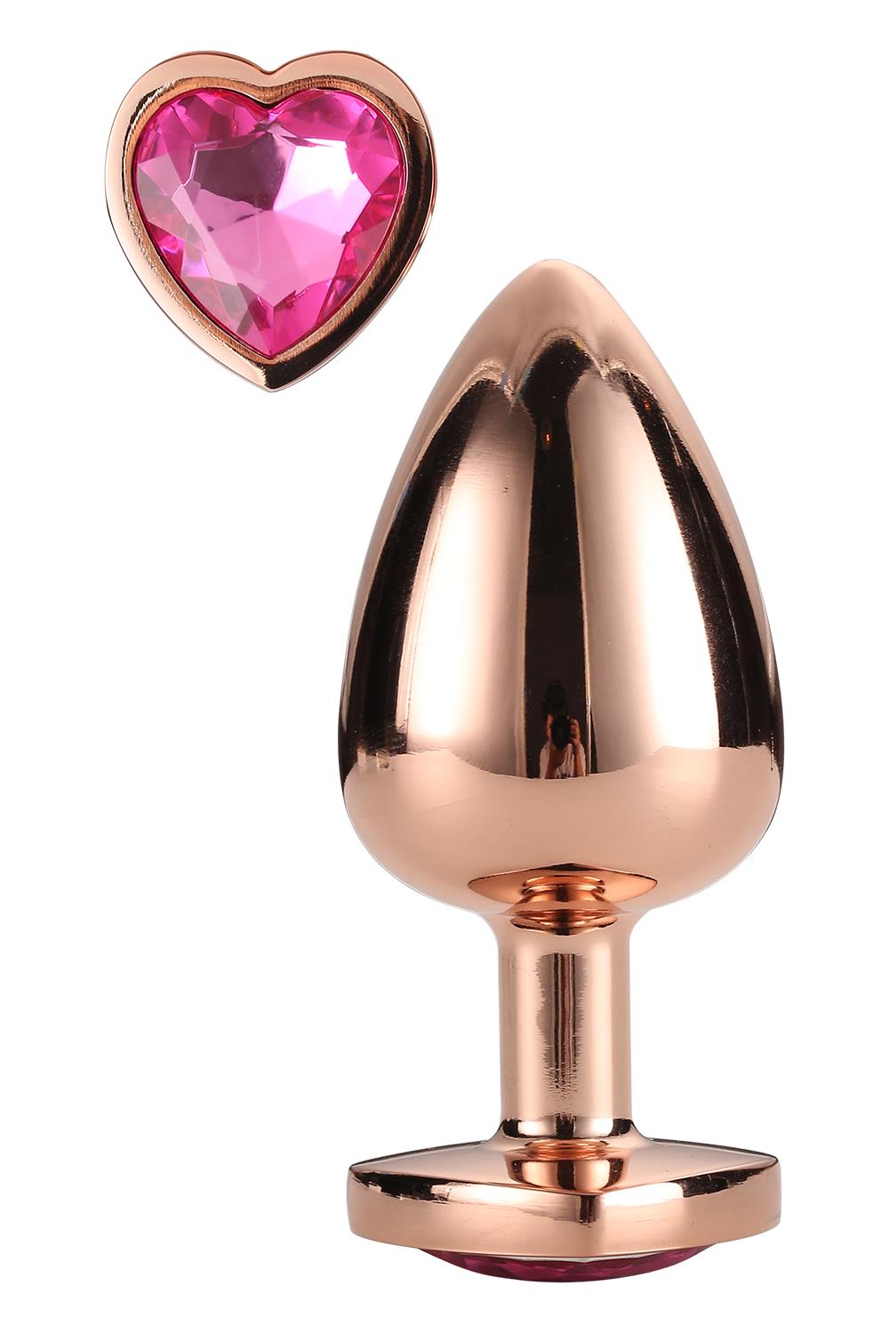 Korek analny Gleaming Love Gold Plug M, 8.3 cm (złoty)
