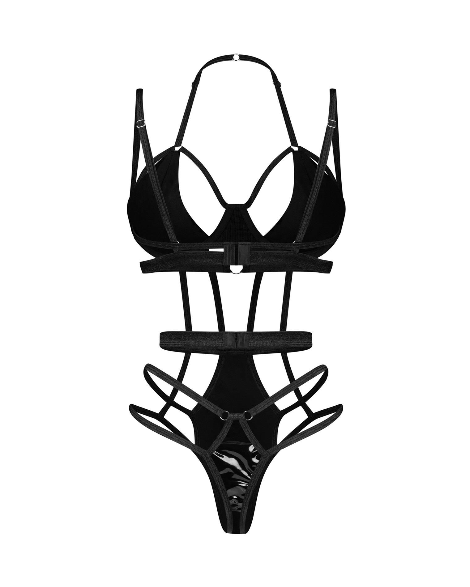 Боди Obsessive Keira Lise, S/M (черный)