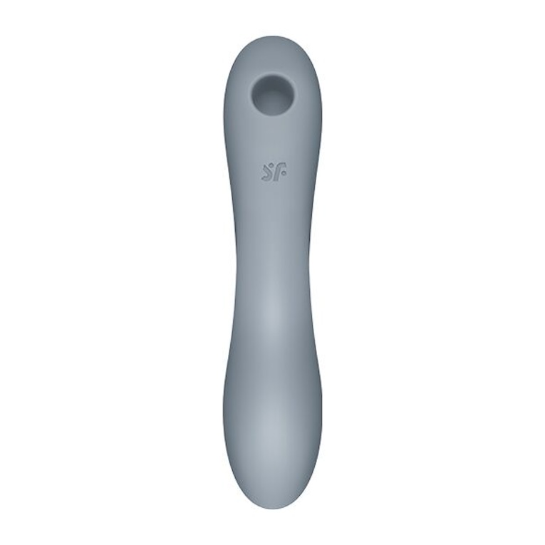 Вакуумный стимулятор клитора с вибрацией Satisfyer Curvy Trinity 3 (серый)
