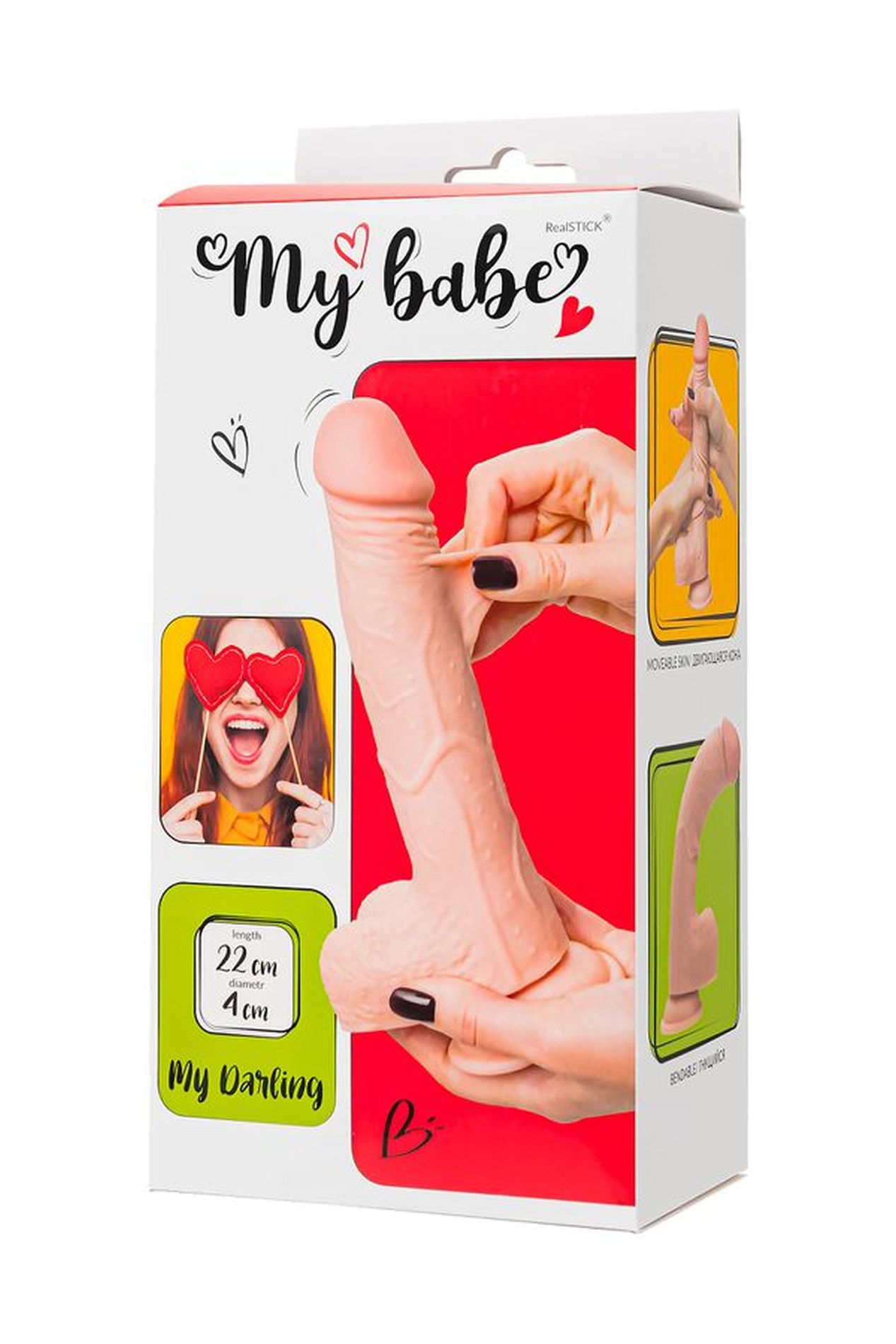 Фаллоимитатор My Babe My Darling Realistic, 22 cm (телесный)
