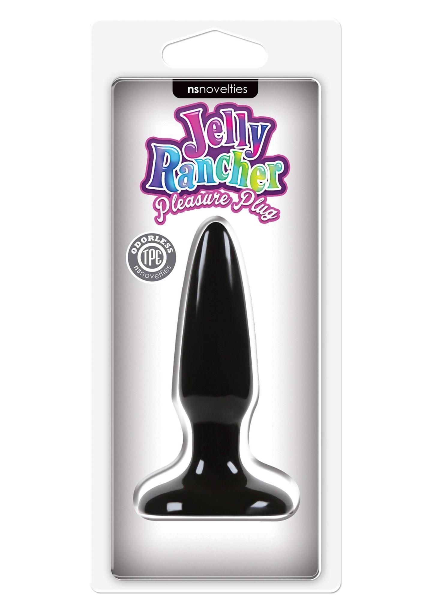 Korek analny Jelly Rancher Pleasure Plug Mini , 8,5 cm (czarny)