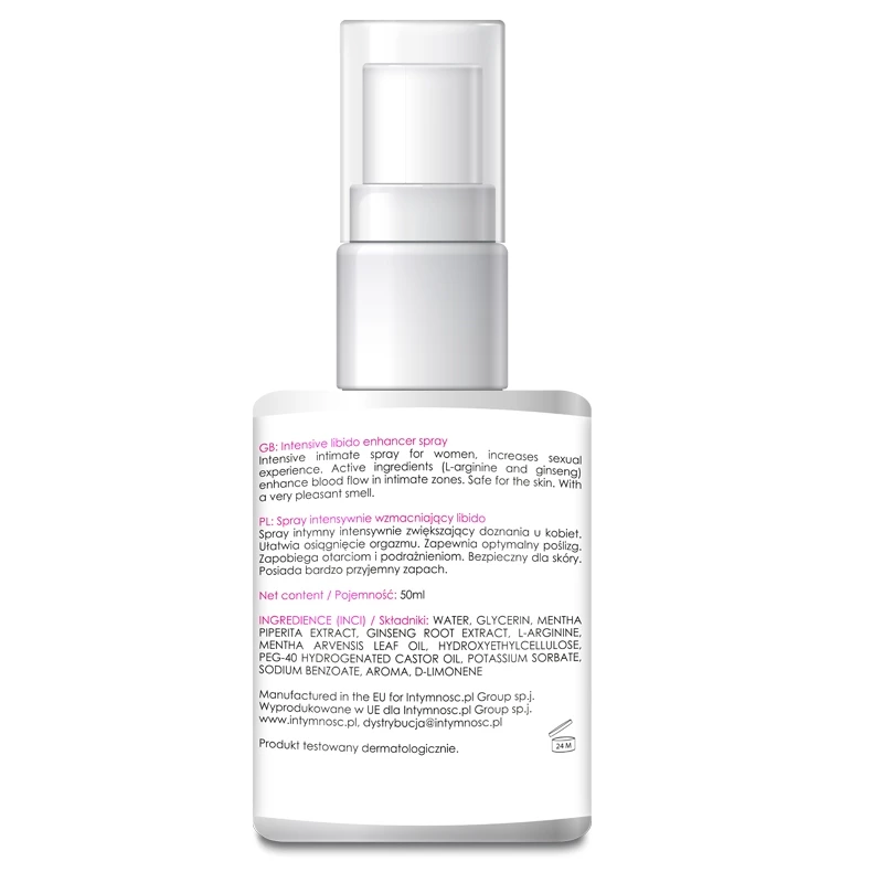 EROMED LibiSpray - Spray dla kobiet, Bezzapachowy, 50 ml