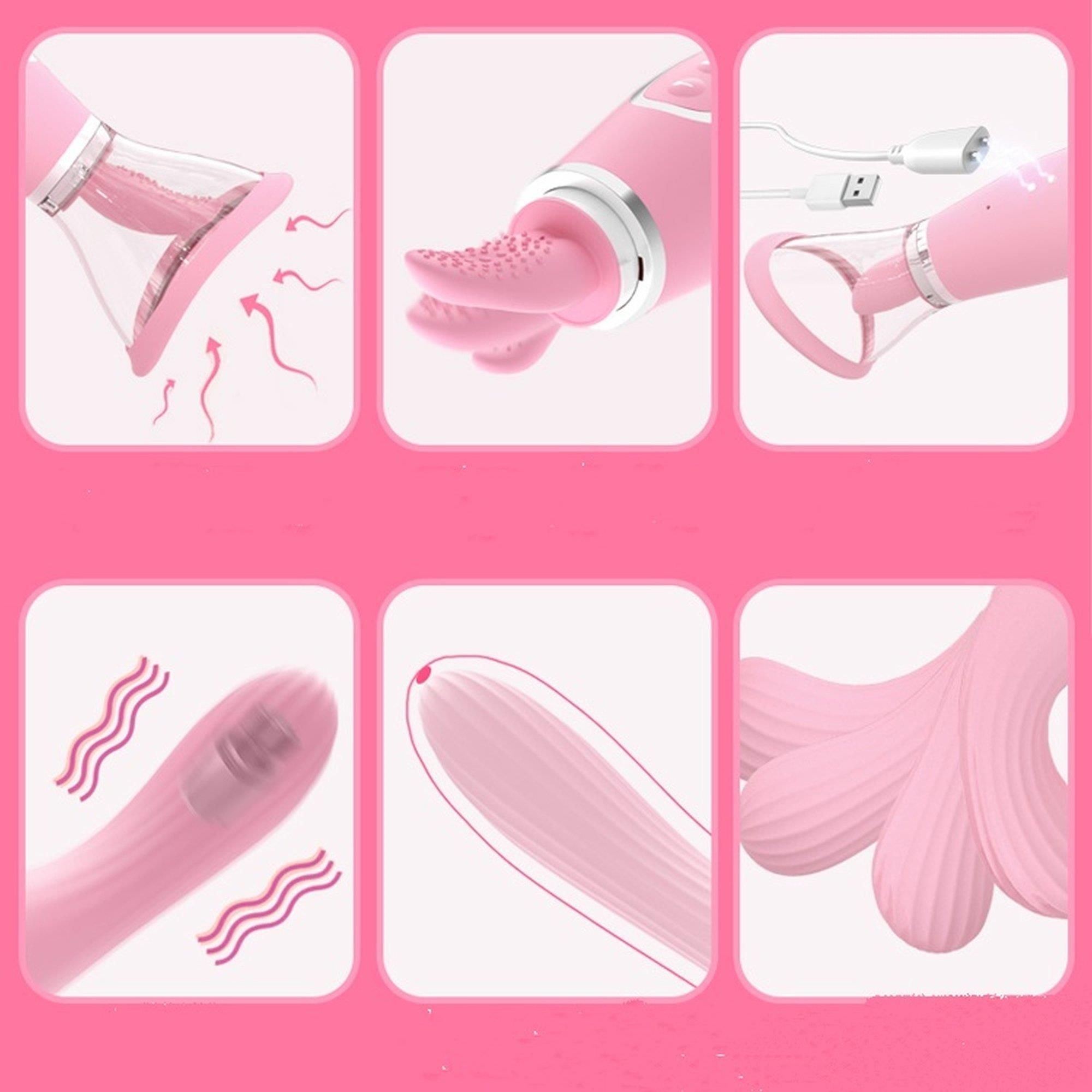 Вибратор Boss Series Mary, 26 см (светло-розовый)