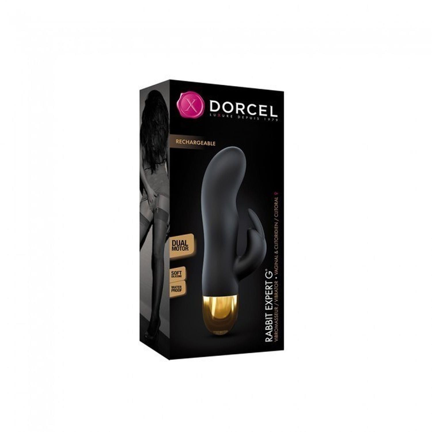Wibrator królik Dorcel Expert G, 19 cm (czarny)