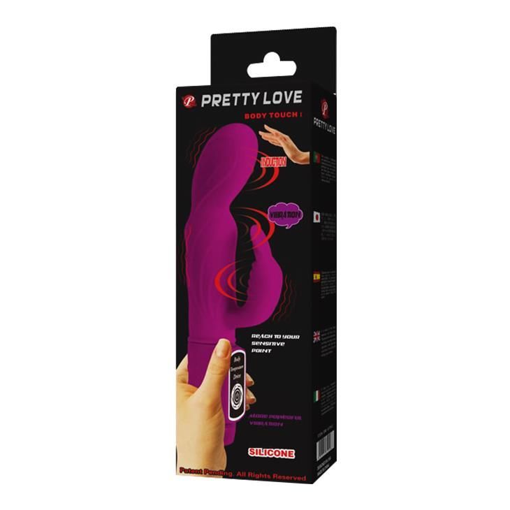 Вибратор-кролик Pretty Love Body Touch, 22,6 см (фиолетовый)