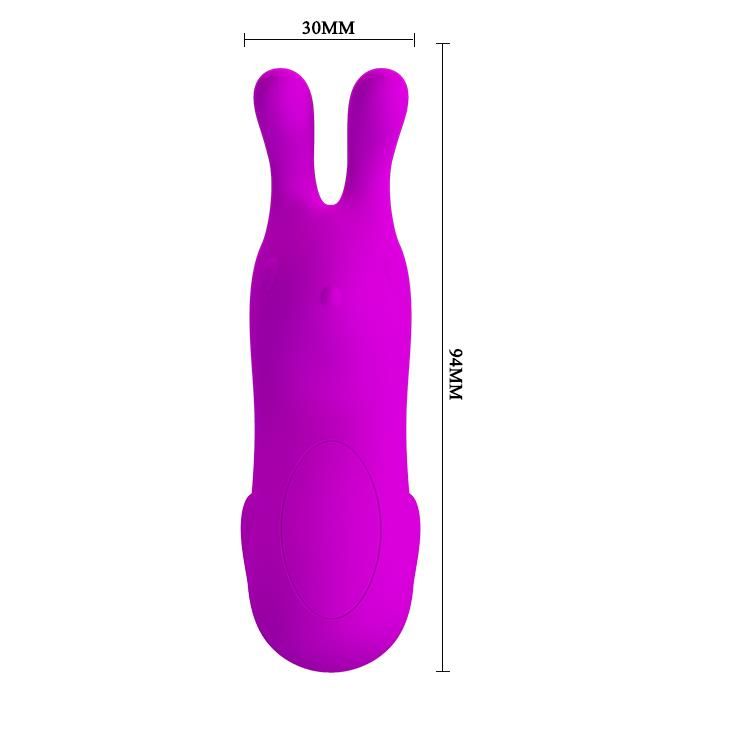 Вибратор на палец Pretty Love Finger Bunny, 9,4 см (фиолетовый)