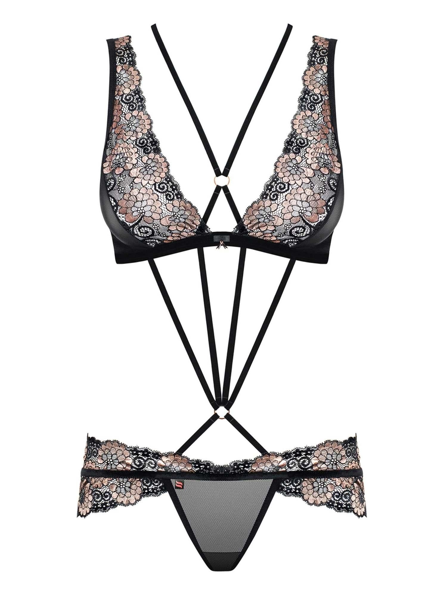Комплект белья Obsessive 873-SEA-1, L/XL (чёрный)