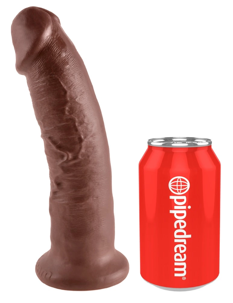 Фаллоимитатор King Cock 9", 22.9 см (коричневый)