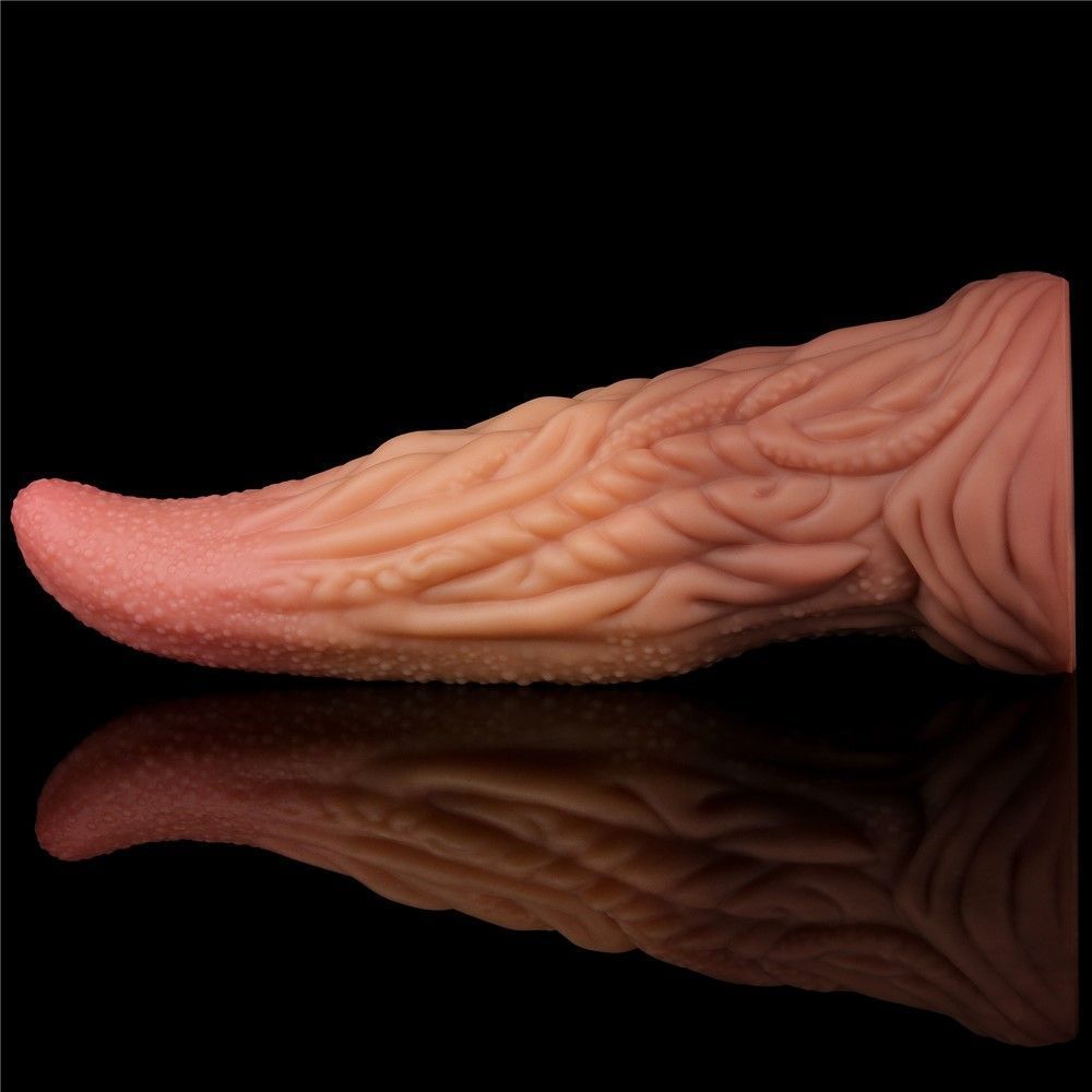 Фаллоимитатор Dual-Layered Silicone 10'' Nature Cock, 25 см (коричневый)