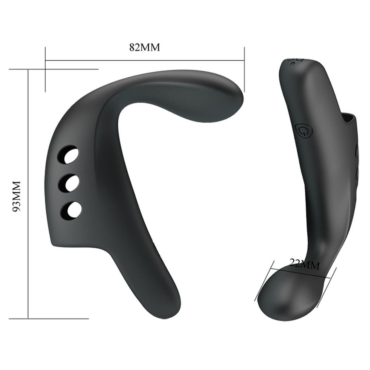 Вибратор на палец Pretty Love Fingering Vibrator Gorgon, 9,3 см (черный)