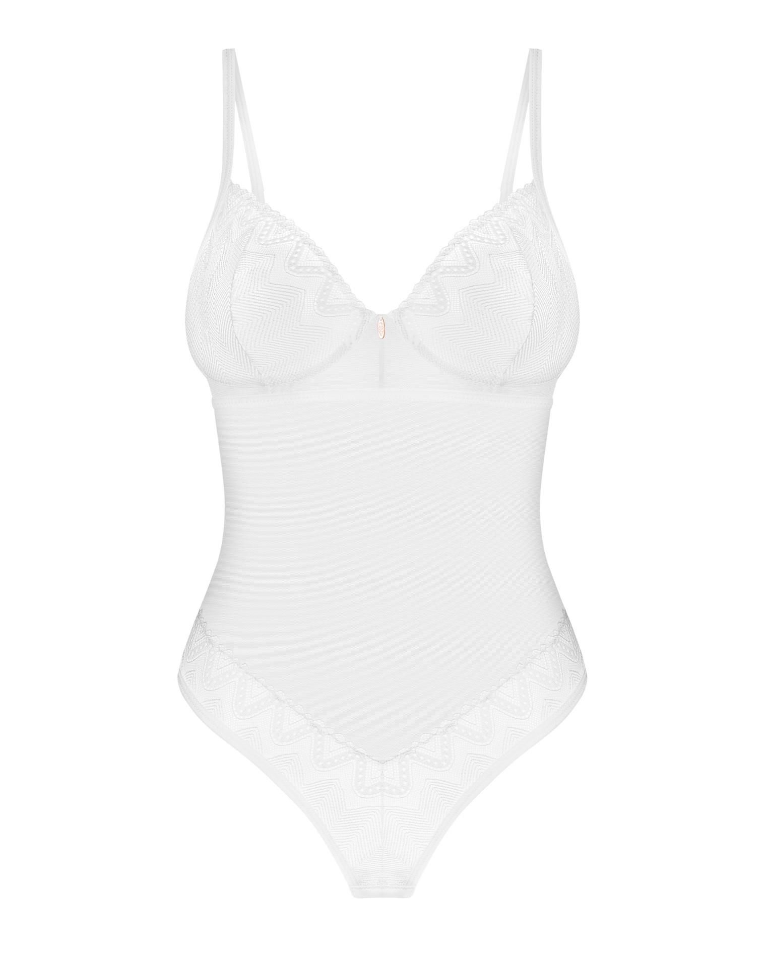 Боди Obsessive Alissium, M/L (белый)