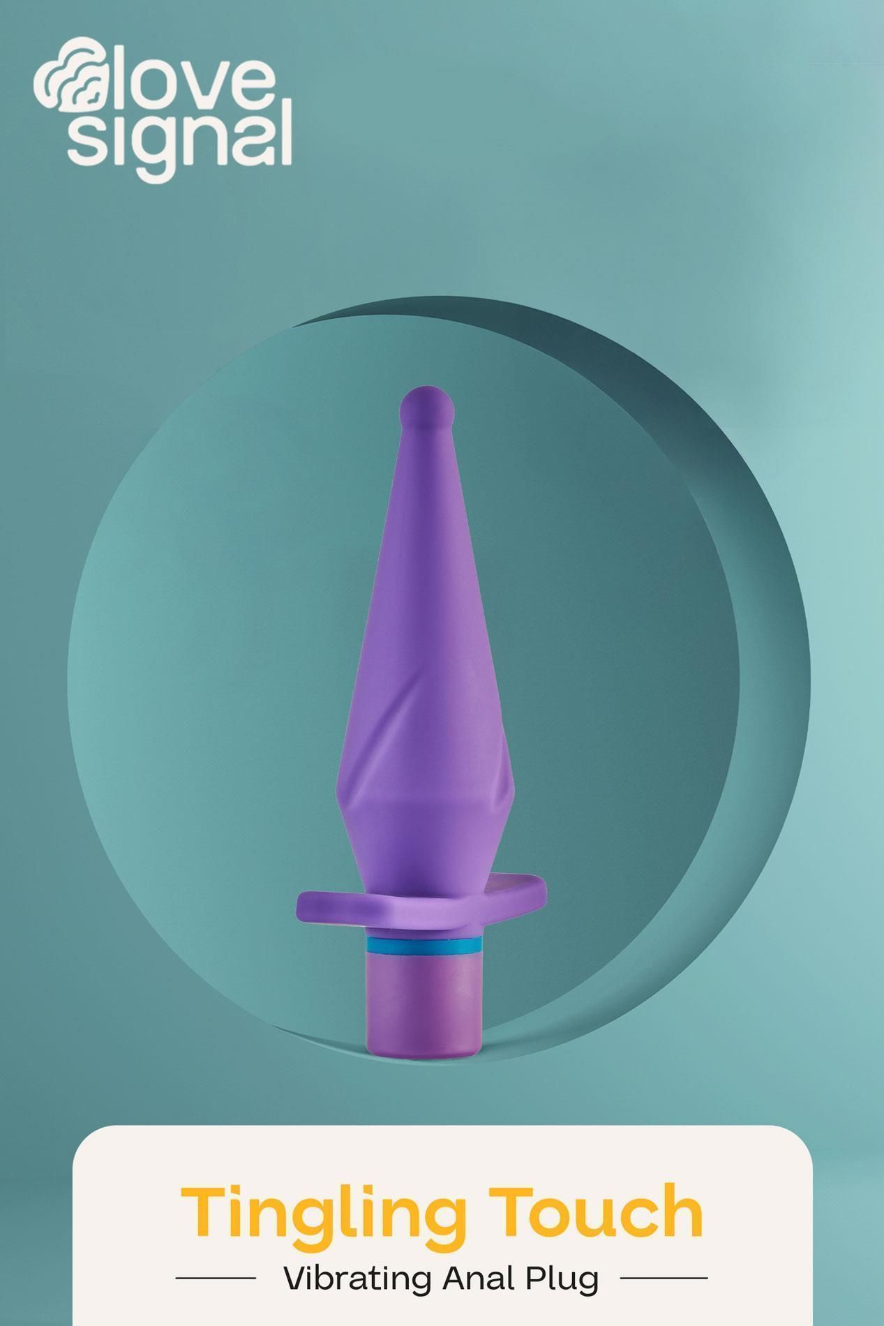 Korek analny Dream Toys Tingling Touch, 13 cm (fioletowy)