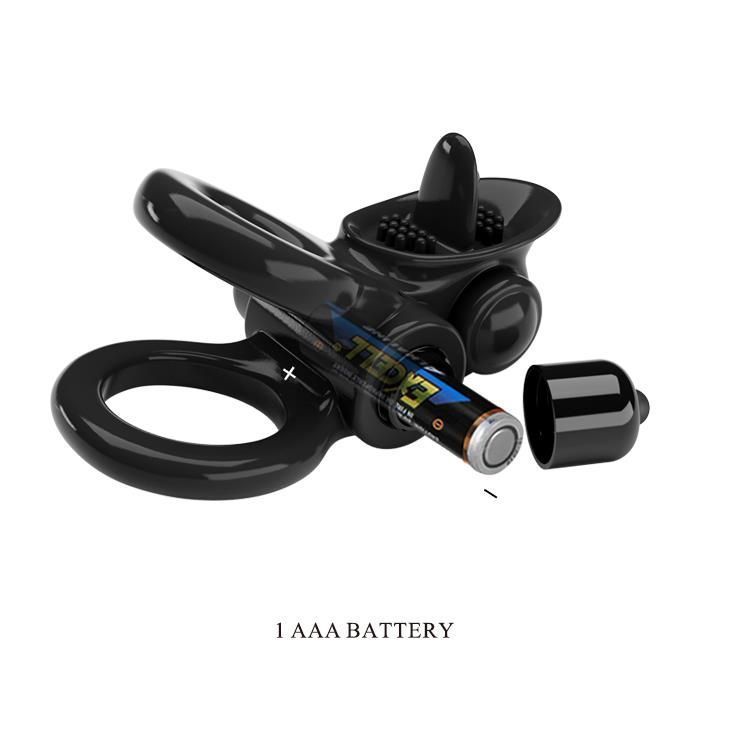 Эрекционное виброкольцо Pretty Love, 8,8 см (черный)