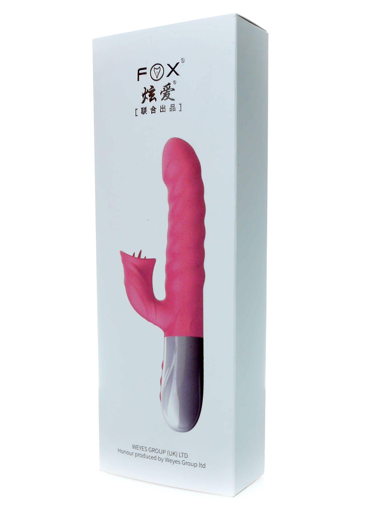 Вибратор-кролик B - Series Fox Heating Mode, 23 см (фиолетовый)