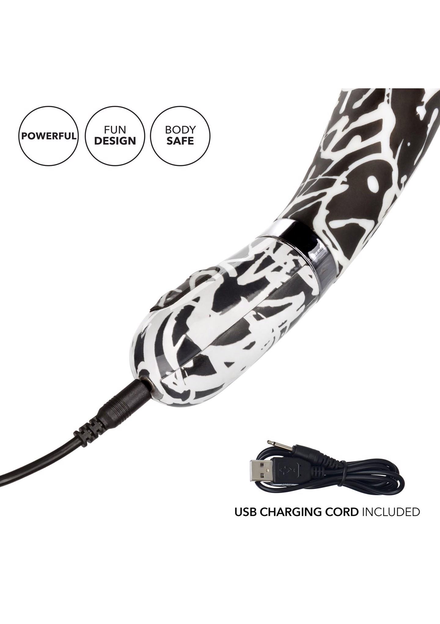 Вибратор CalExotics Hype Wand, 12 см (мульти)