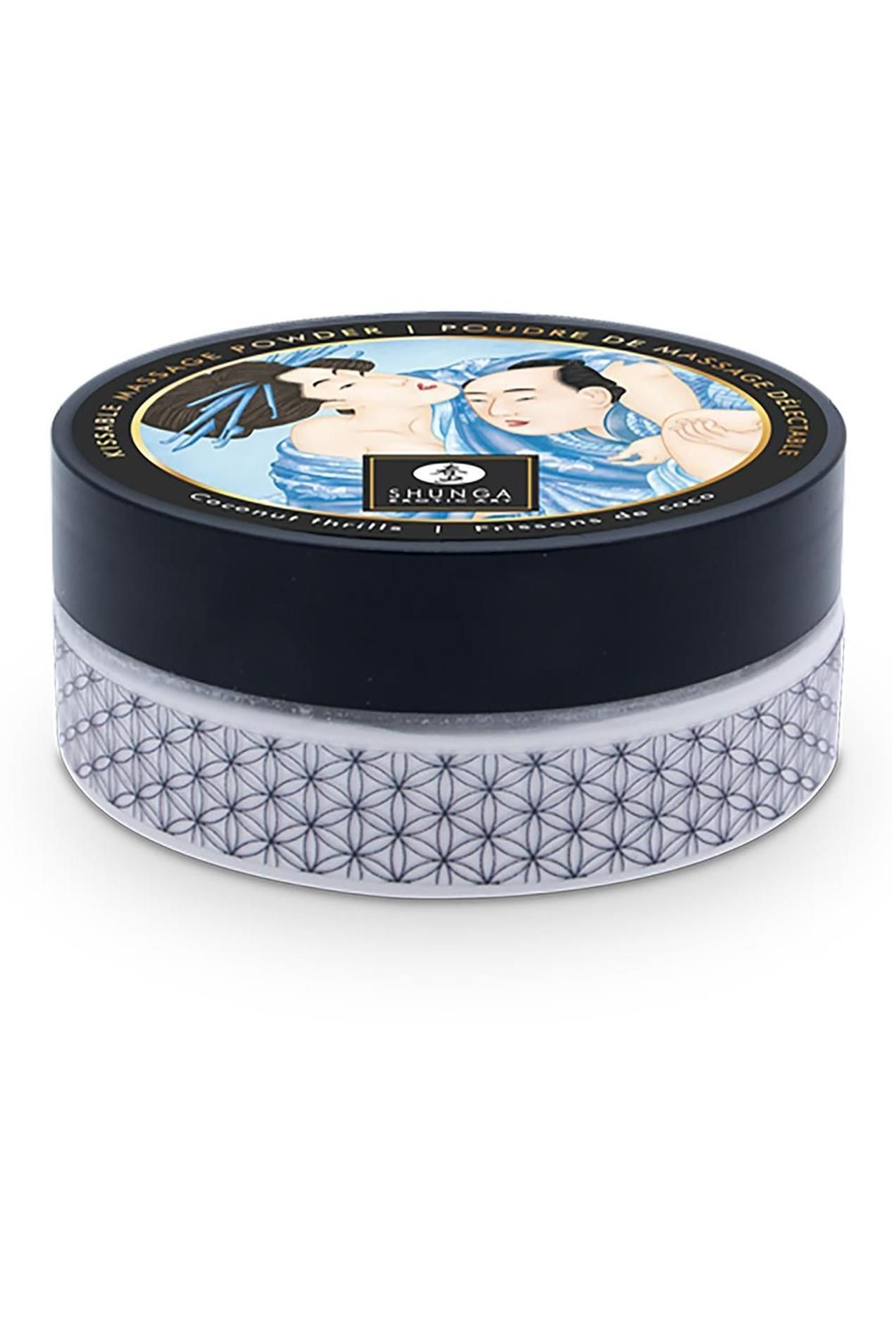 Подарочный массажный набор Shunga Kissable Massage Powder Coconut Thrills, 2 шт