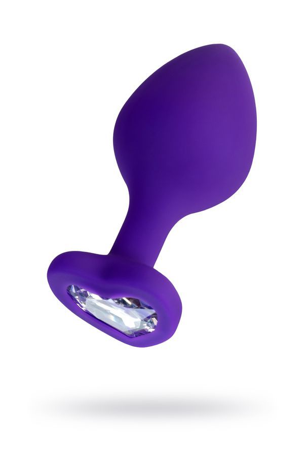 Korek analny ToDo Anal Plug Diamond Heart, 8 cm (fioletowy)