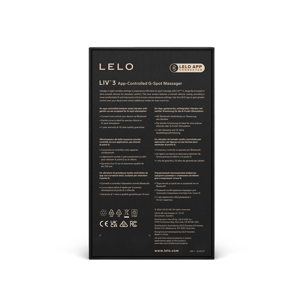 Вибратор Lelo Liv 3, 17 см (голубой)