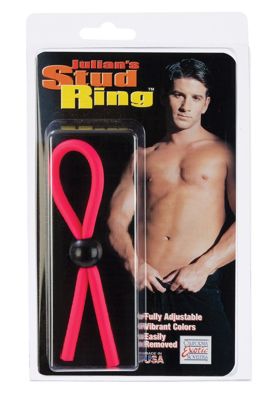 Эрекционное кольцо Calexotics Julian'S Stud Ring, 12.7 см (фиолетовый)